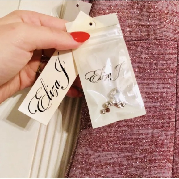 Eliza J Party Cocktail Dress Dusty Pink Size 6 New - Picture 4 of 9